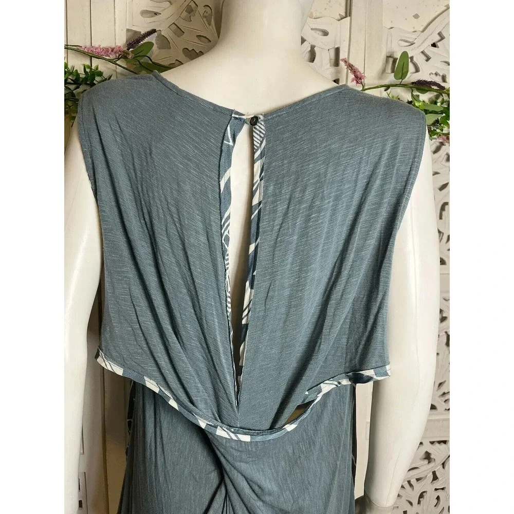 Anthropologie Dolan Women’s Astoria Twist Back Aztec Sleeveless Top Size XL - Picture 6 of 11